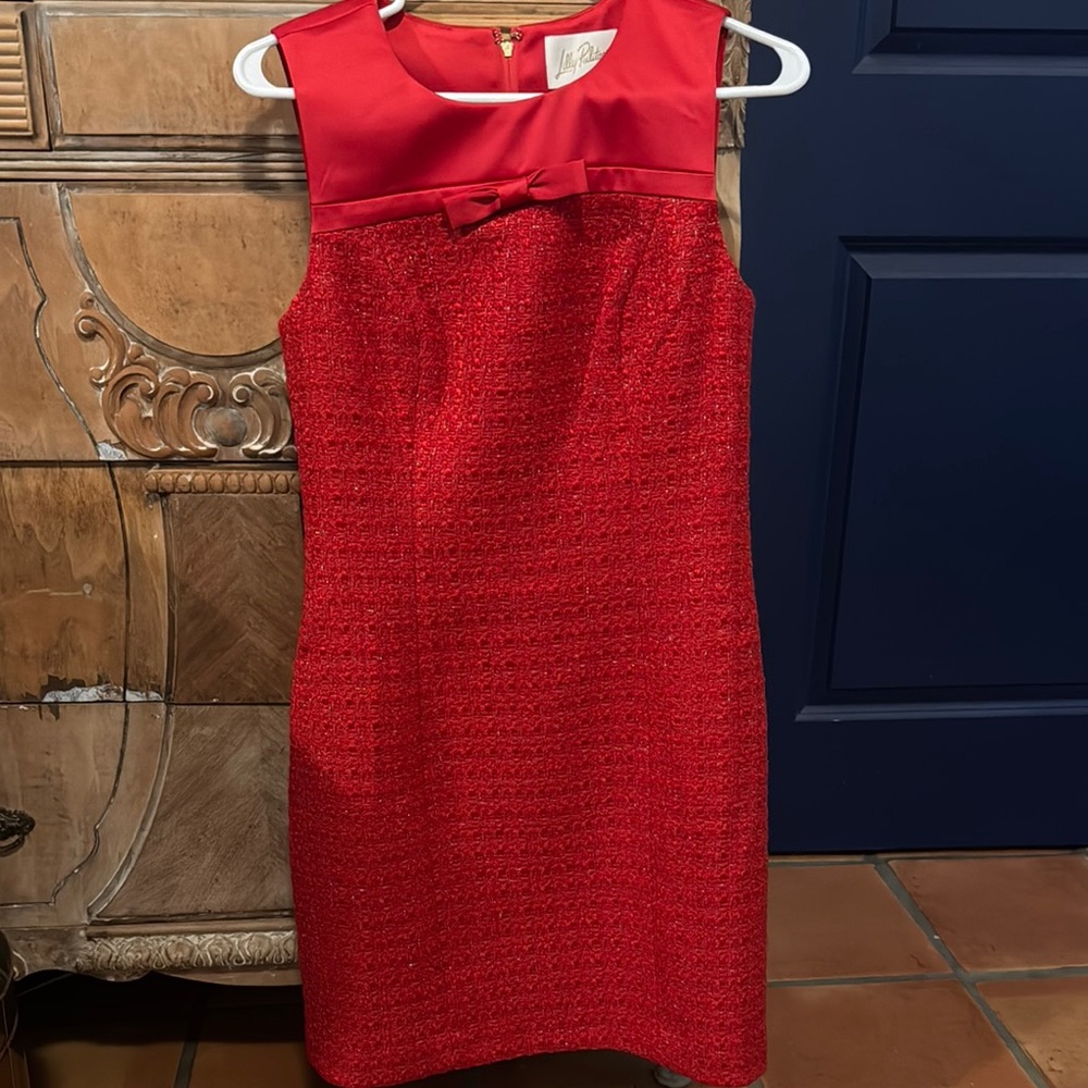 NWT Lilly Pulitzer Red shift dress size 2